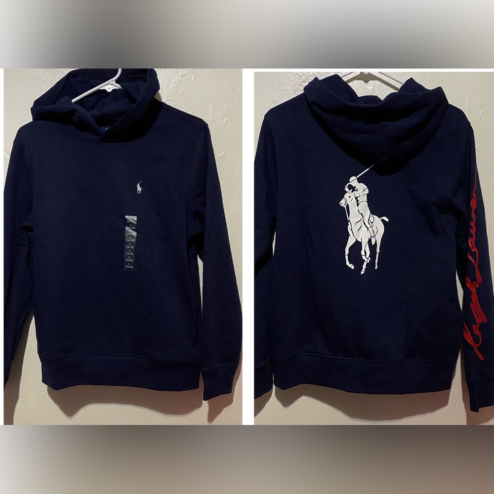 New- Polo Ralph Lauren Hooded Pullover  L(14-16)